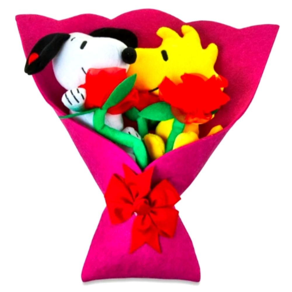 Peanuts Snoopy and Woodstock Plush Valentine Day Boutique